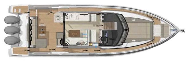 Layout sottocoperta Wellcraft 435