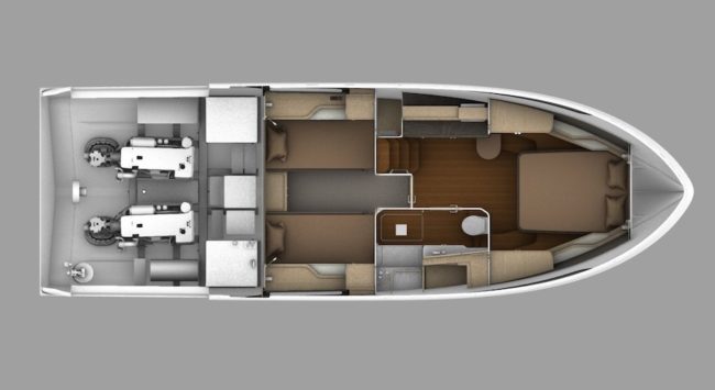 Layout sottocoperta del Level 43 ST.