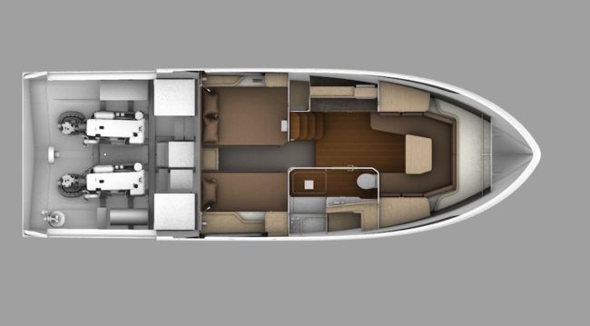 Layout sottocoperta del Level 43 ST.