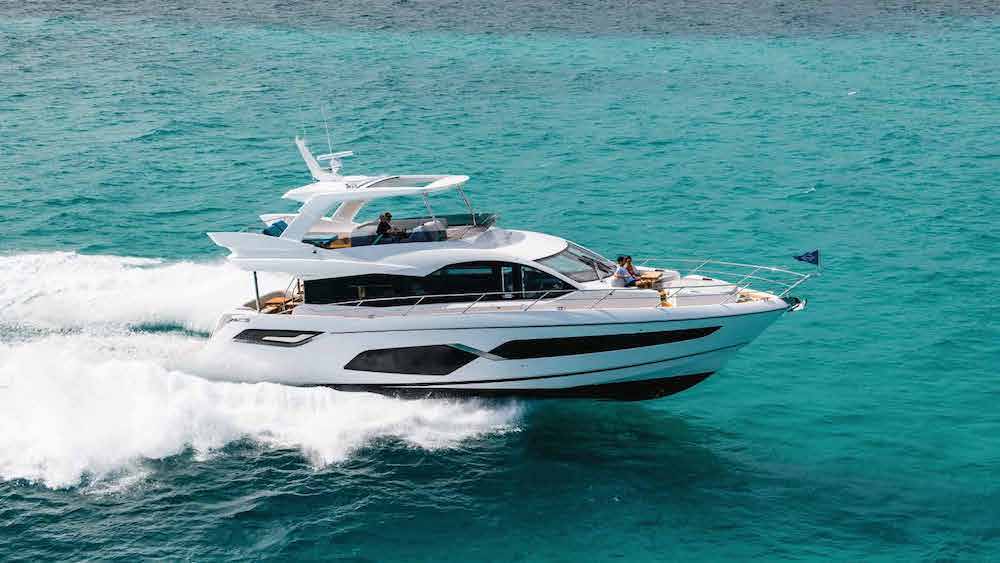 Sunseeker Manhattan 68 in navigazione.