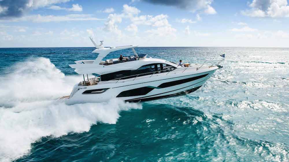 Sunseeker Manhattan 68 in navigazione.